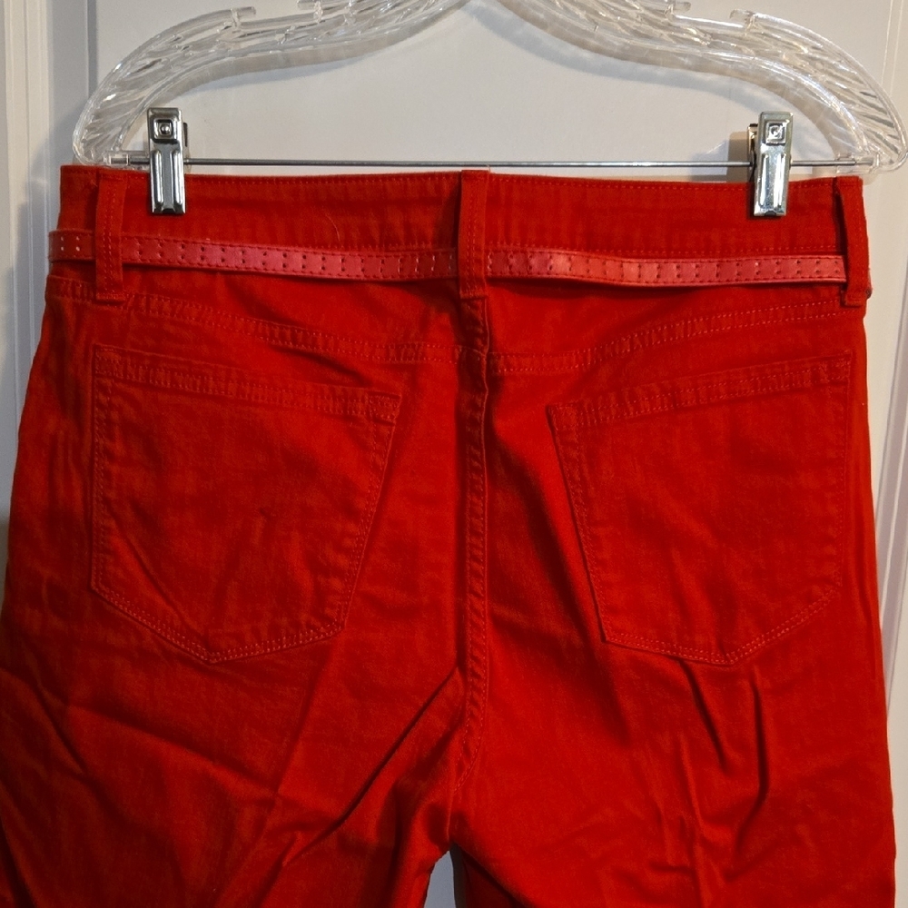 Lee Women's Red Belted Shorts - Picture 5 of 7